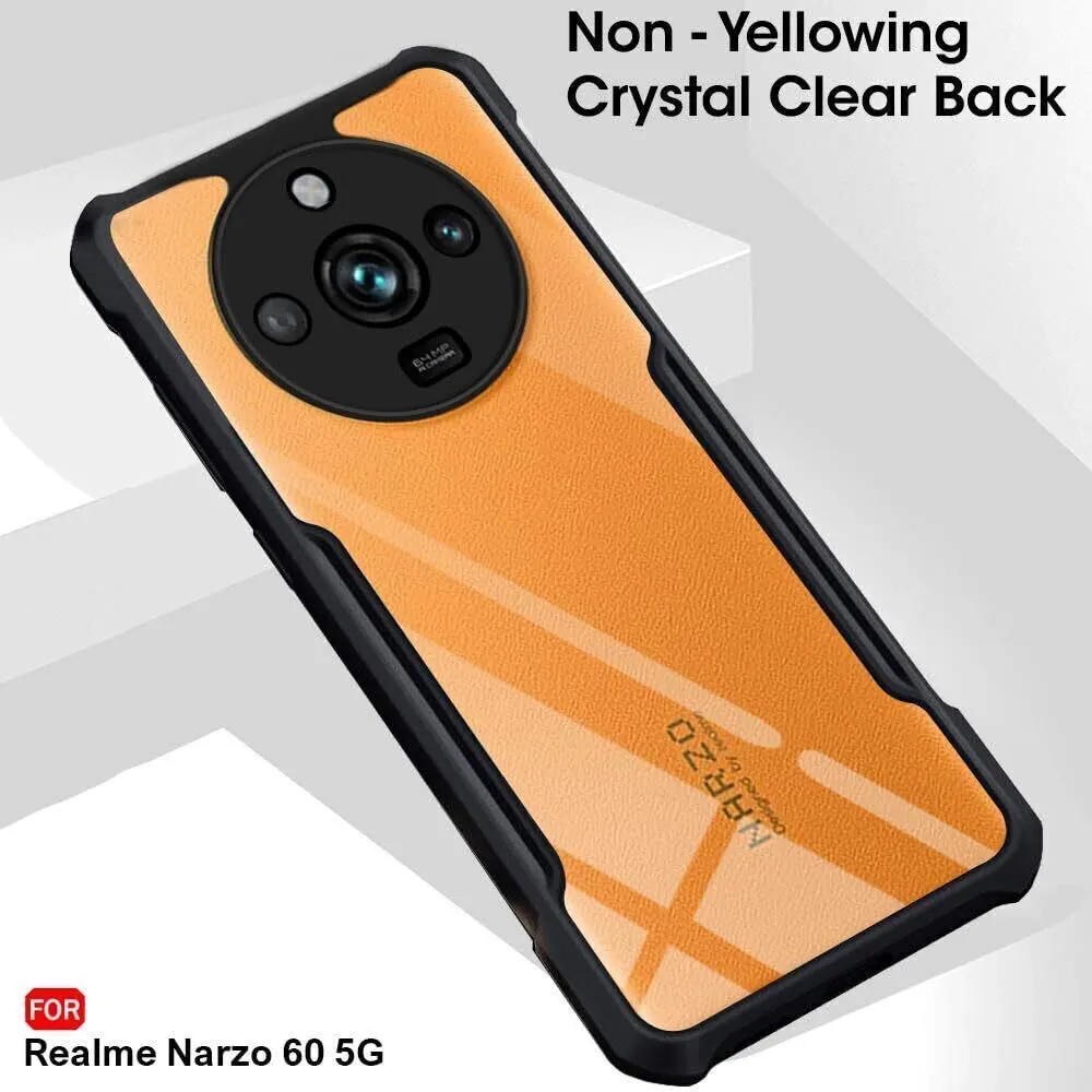 Micvir Back Cover for Realme Narzo 60 5G (Transparent, Black, Shock Proof, Polycarbonate, Pack of: 1) — image 3 of 5