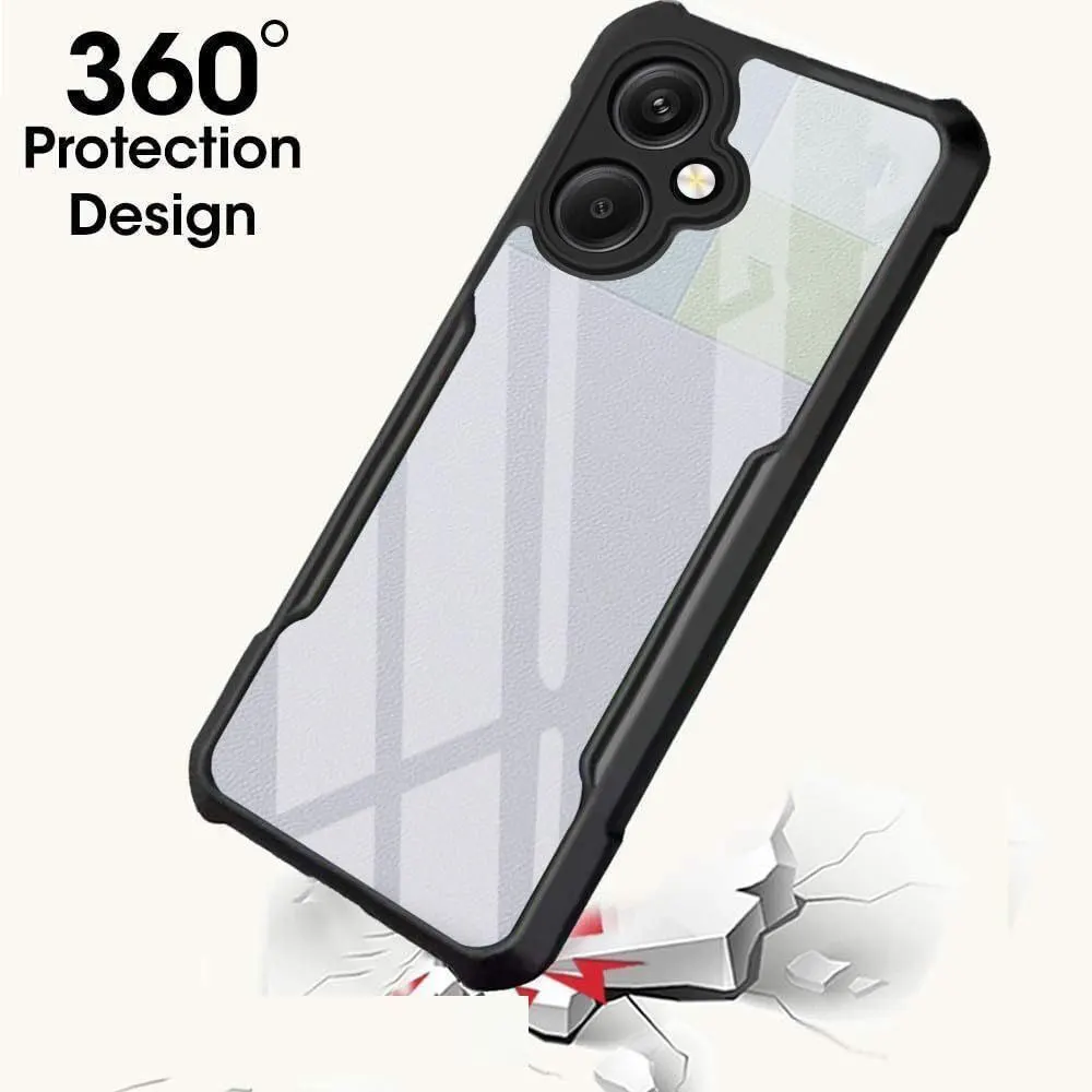 Micvir Back Cover for Vivo Y18, Vivo Y18e (Transparent, Black, Shock Proof, Polycarbonate, Pack of: 1) — image 2 of 5