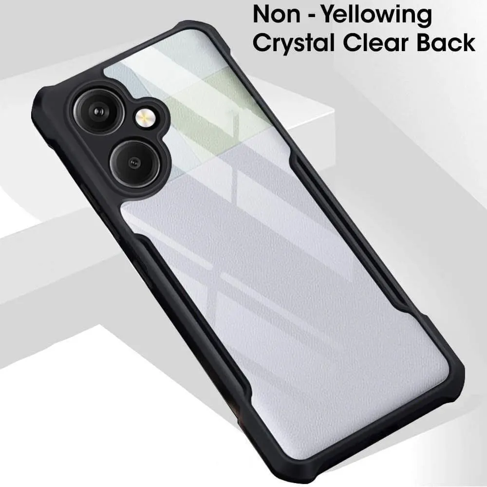 Micvir Back Cover for Vivo Y18, Vivo Y18e (Transparent, Black, Shock Proof, Polycarbonate, Pack of: 1) — image 3 of 5