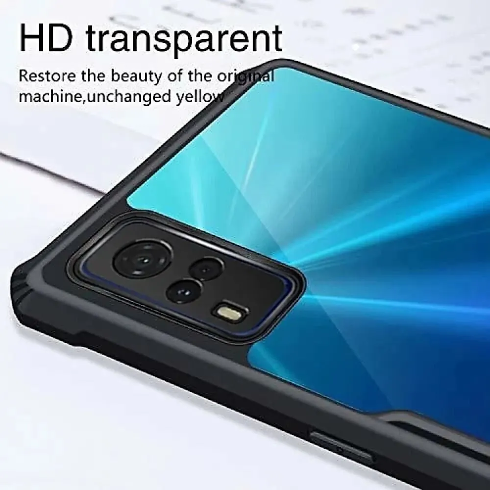 Micvir Back Cover for VIVO Y31 (Transparent, Black, Shock Proof, Polycarbonate, Pack of: 1) — image 4 of 5