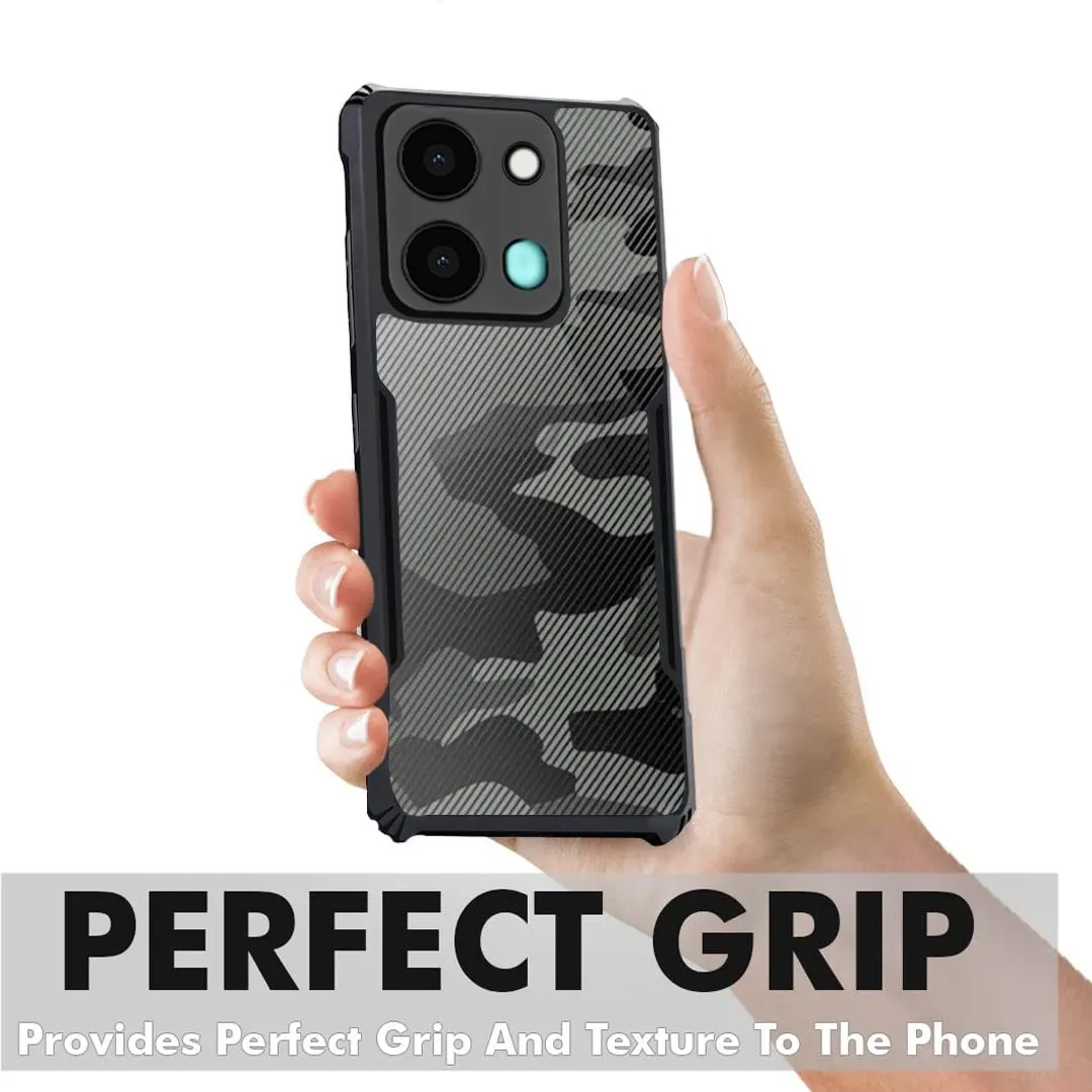 Micvir Back Cover for Infinix Smart 7 HD (Transparent, Black, Camera Bump Protector, Pack of: 1) — image 2 of 5
