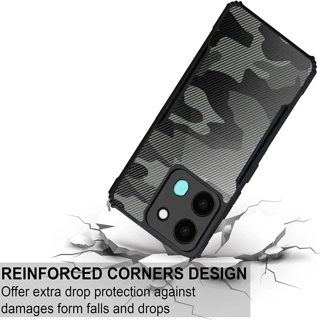 Micvir Back Cover for Infinix Smart 7 HD (Transparent, Black, Camera Bump Protector, Pack of: 1) — image 3 of 5