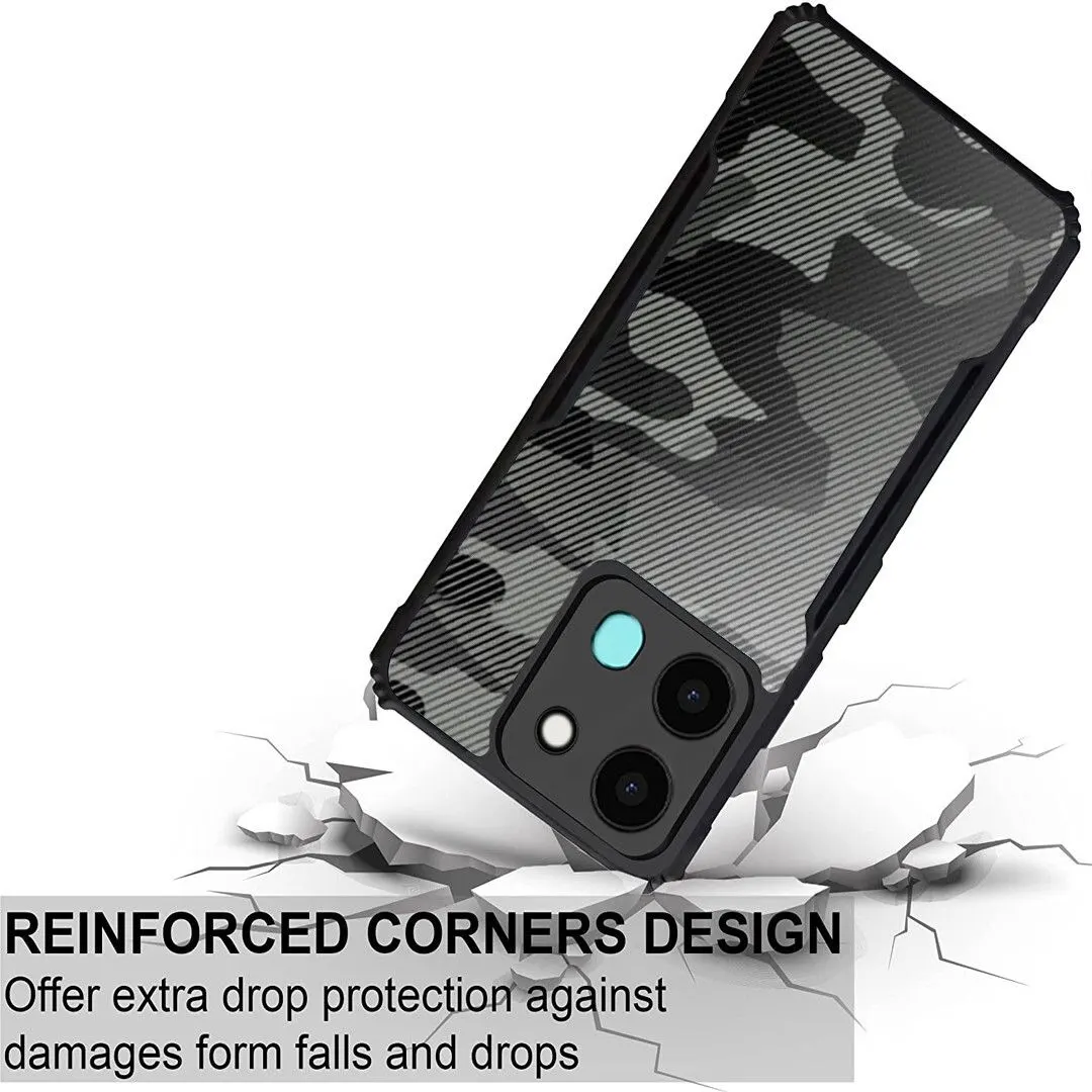 Micvir Back Cover for Infinix Smart 7 (Transparent, Black, Camera Bump Protector, Pack of: 1) — image 3 of 5