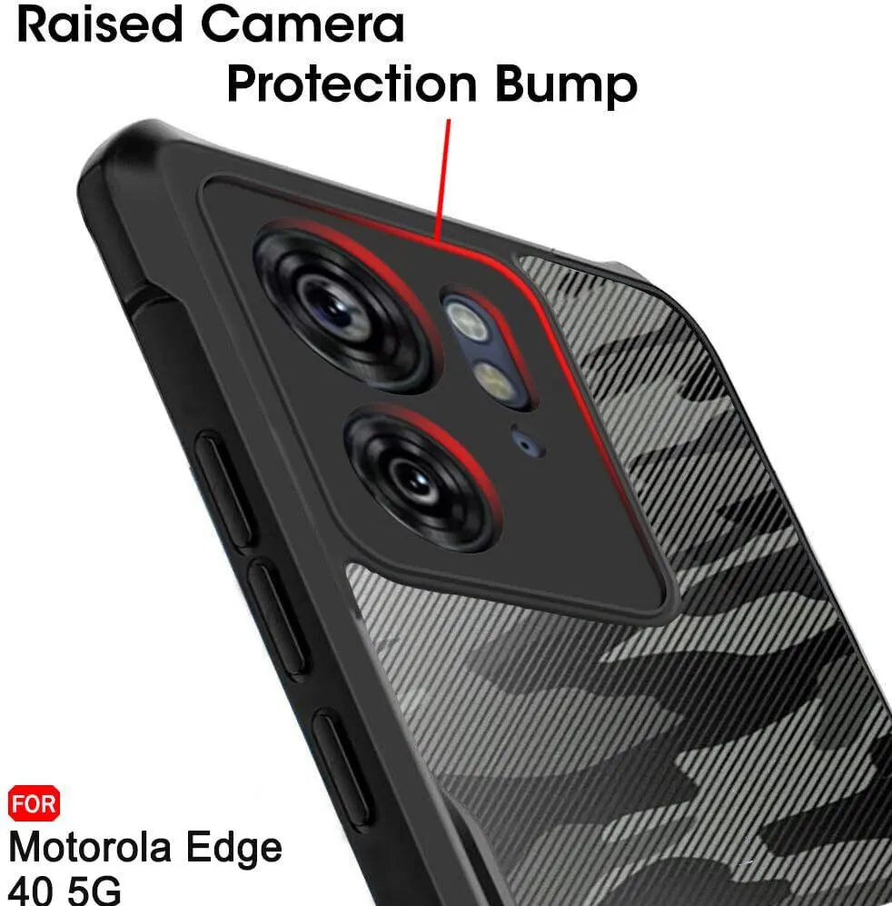 Micvir Back Cover for Motorola Edge 40 (Transparent, Black, Shock Proof, Pack of: 1) — image 4 of 5
