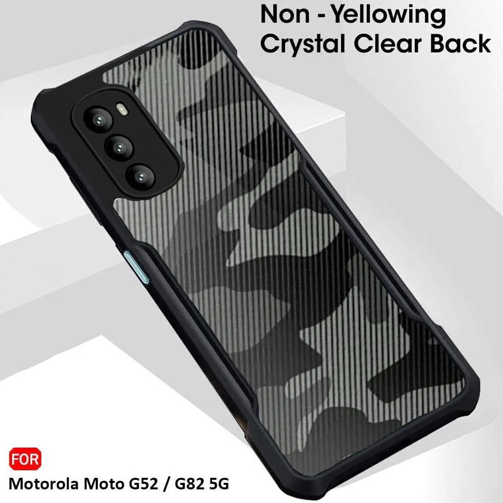 Micvir Back Cover for Motorola Moto G82 5G (Transparent, Black, Shock Proof, Pack of: 1) — image 3 of 5