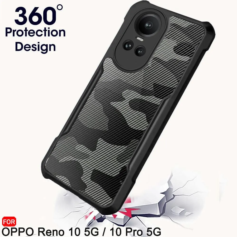 Micvir Back Cover for Oppo Reno 10 Pro 5G (Transparent, Black, Camera Bump Protector, Pack of: 1) — image 2 of 5