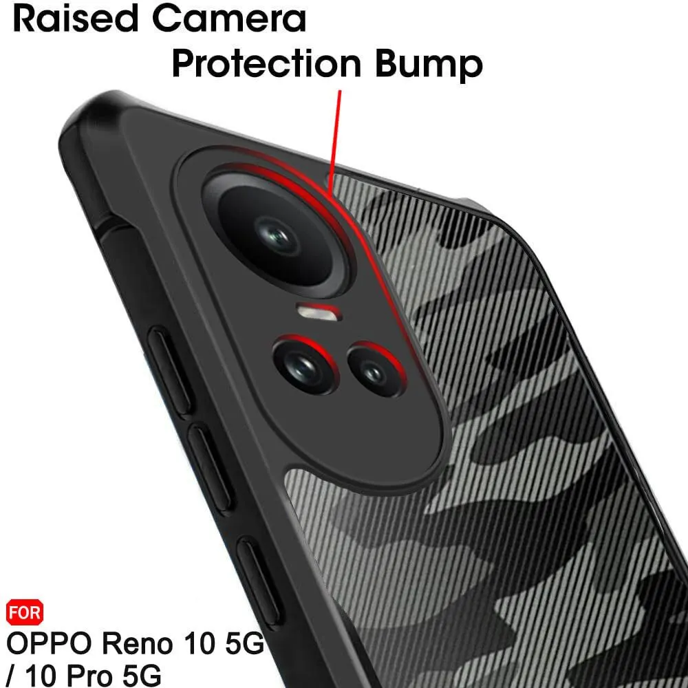 Micvir Back Cover for Oppo Reno 10 Pro 5G (Transparent, Black, Camera Bump Protector, Pack of: 1) — image 4 of 5