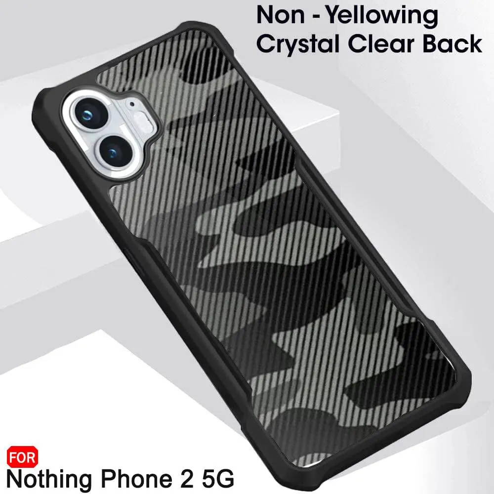 Micvir Back Cover for Nothing Phone (2) (Transparent, Black, Camera Bump Protector, Pack of: 1) — image 3 of 5
