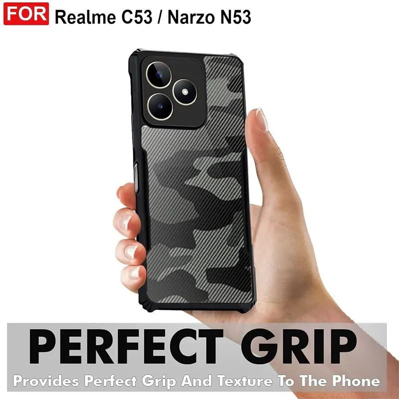 Micvir Back Cover for Realme Narzo N53 (Black, Pack of: 1) — image 2 of 5
