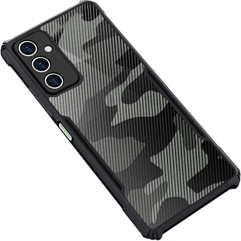 Micvir Back Cover for Samsung Galaxy F34 5G (Transparent, Black, Camera Bump Protector, Pack of: 1)