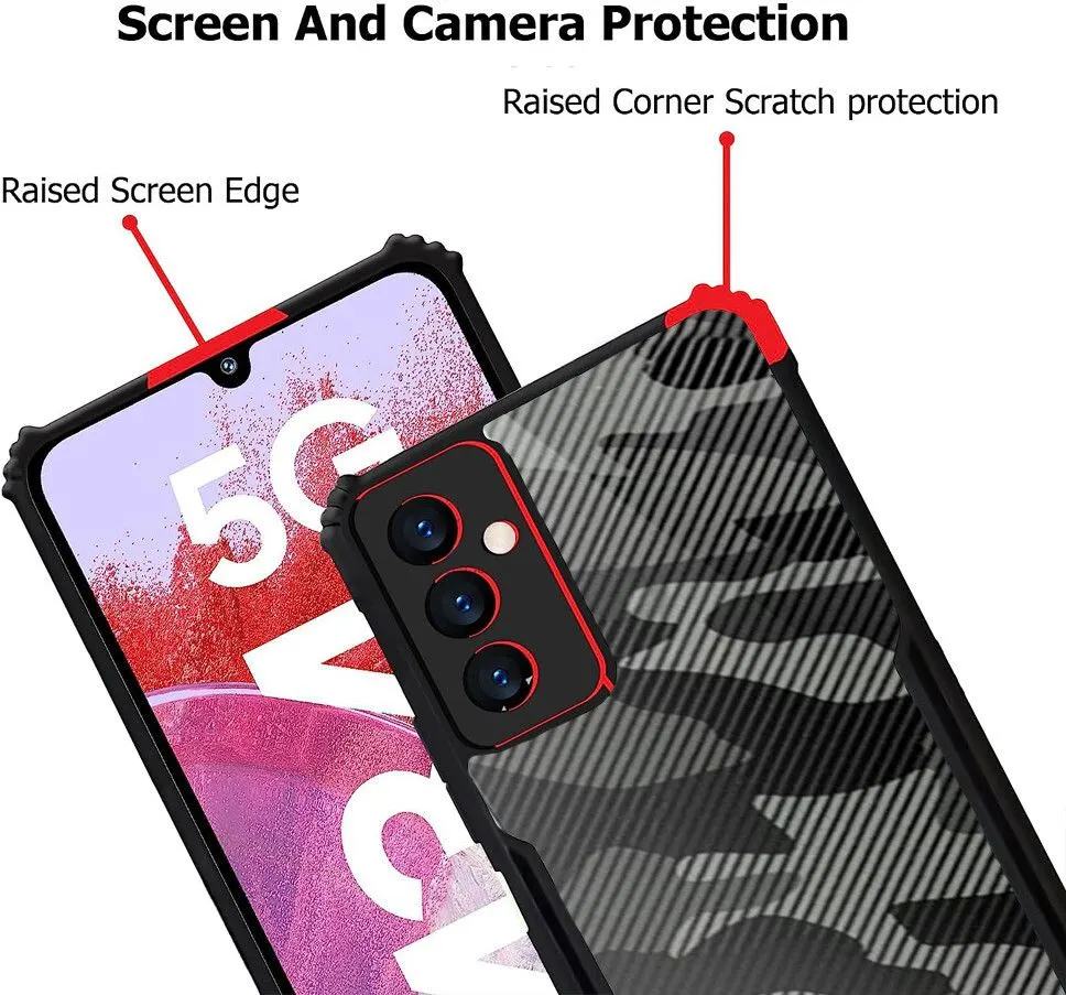 Micvir Back Cover for Samsung Galaxy F34 5G (Transparent, Black, Camera Bump Protector, Pack of: 1) — image 4 of 5