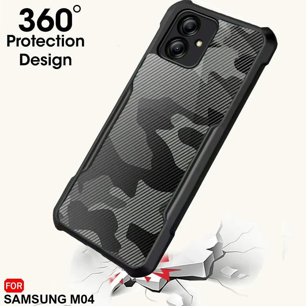 Micvir Back Cover for Samsung F04, Samsung M04, Samsung A04e (Transparent, Black, Camera Bump Protector, Pack of: 1) — image 2 of 5