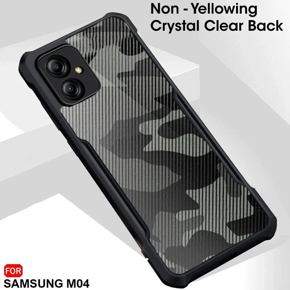 Micvir Back Cover for Samsung F04, Samsung M04, Samsung A04e (Transparent, Black, Camera Bump Protector, Pack of: 1) — image 3 of 5