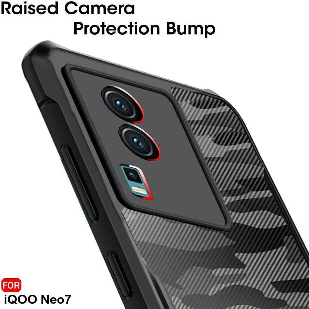 Micvir Back Cover for IQOO Neo 7, IQOO Neo 7 Pro (Transparent, Black, Camera Bump Protector, Pack of: 1) — image 4 of 5