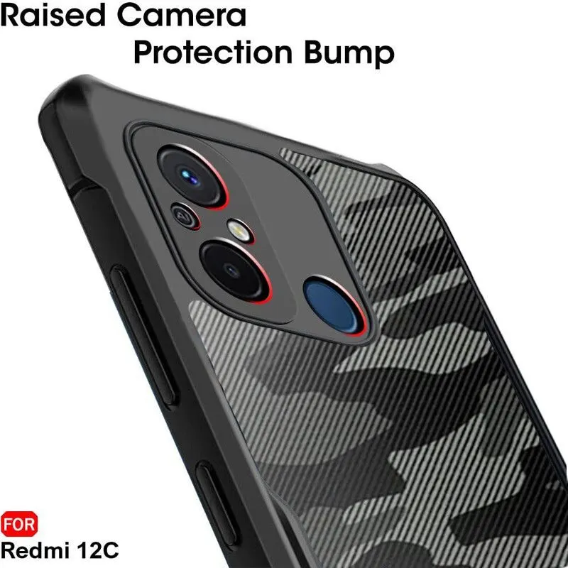 Micvir Back Cover for Redmi 12C (Transparent, Black, Pack of: 1) — image 4 of 5