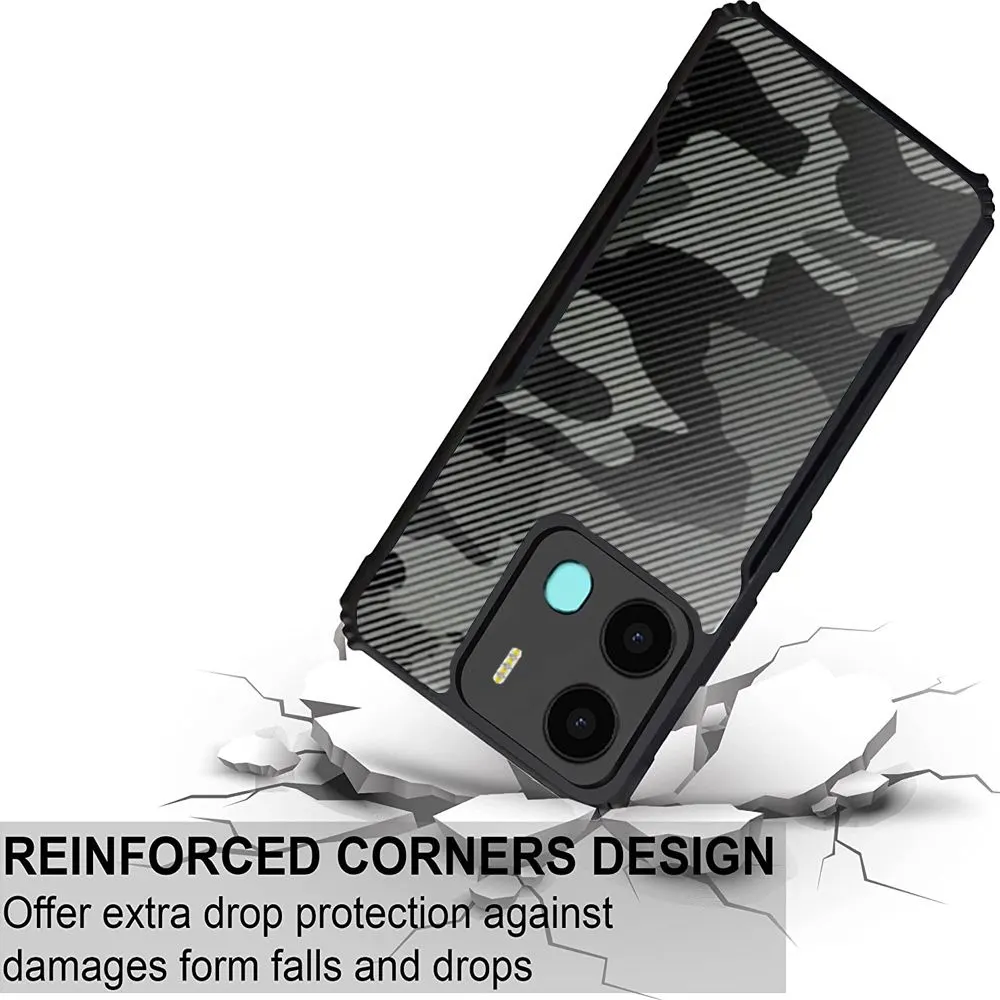 Micvir Back Cover for Tecno Spark Go 2023 (Transparent, Black, Pack of: 1) — image 3 of 5
