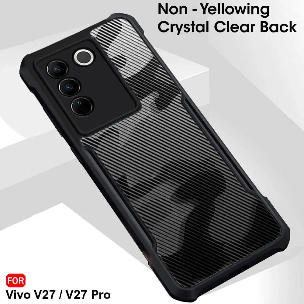 Micvir Back Cover for Vivo V27 Pro 5G (Black, Plastic, Silicon, Pack of: 1) — image 3 of 5