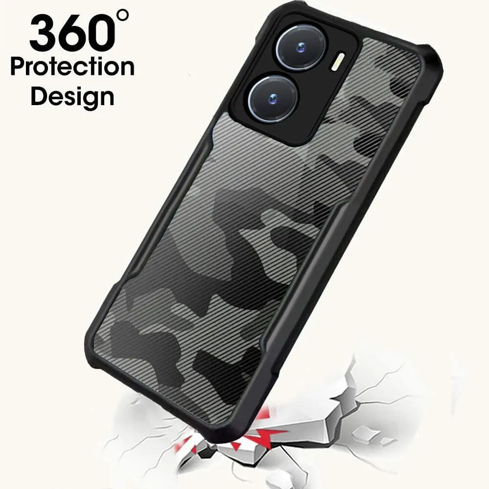 Micvir Back Cover for vivo Y16 (Black, Plastic, Silicon, Pack of: 1) — image 2 of 5