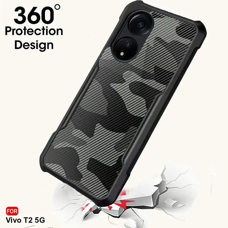 Micvir Back Cover for vivo T2 5G (Black, Pack of: 1) — image 2 of 5