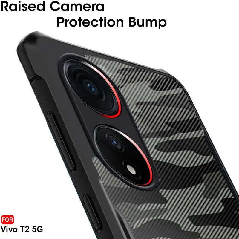 Micvir Back Cover for vivo T2 5G (Black, Pack of: 1) — image 4 of 5