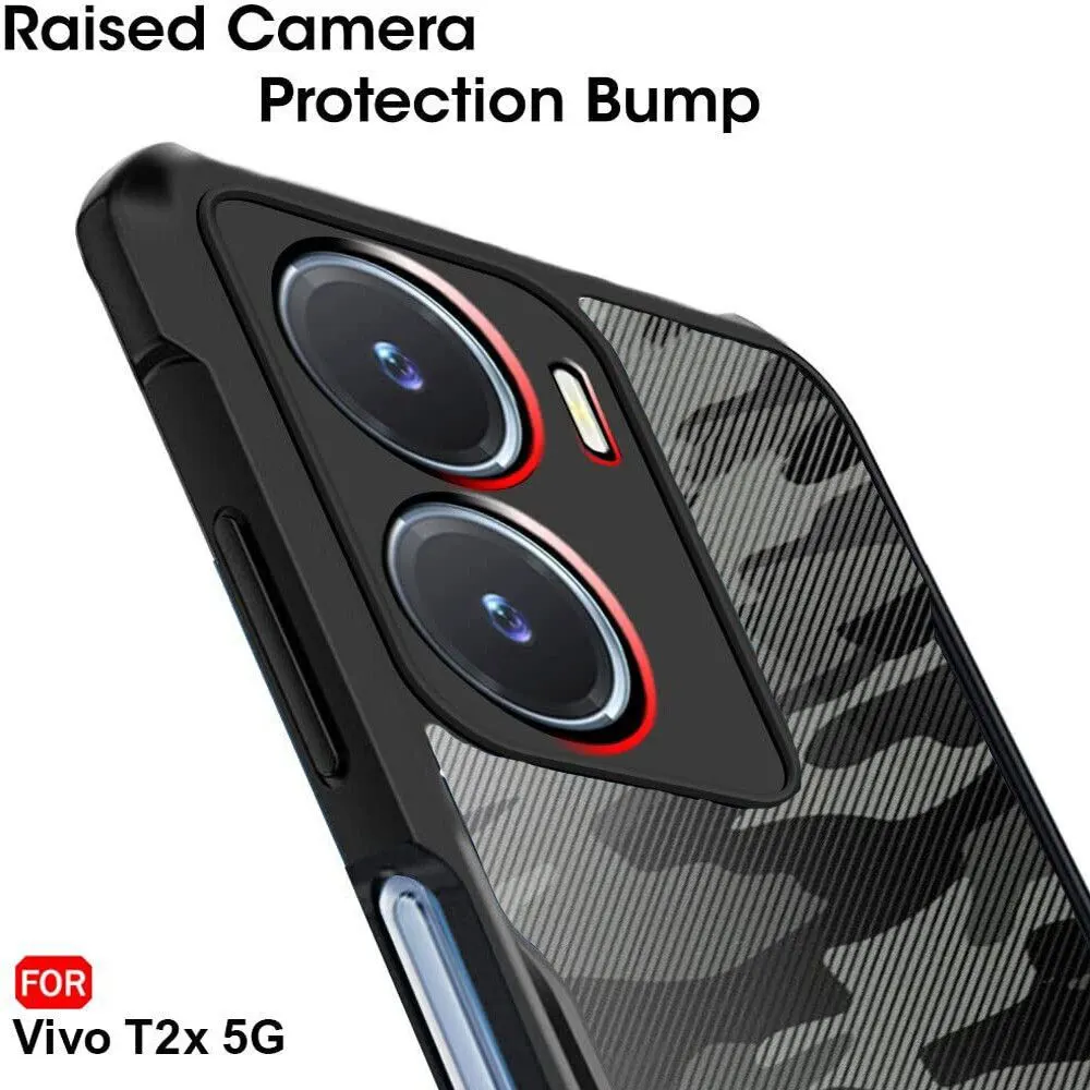 Micvir Back Cover for vivo Y16, Vivo T2x 5G, VIvo Y56 5G (Black, Plastic, Silicon, Pack of: 1) — image 4 of 5