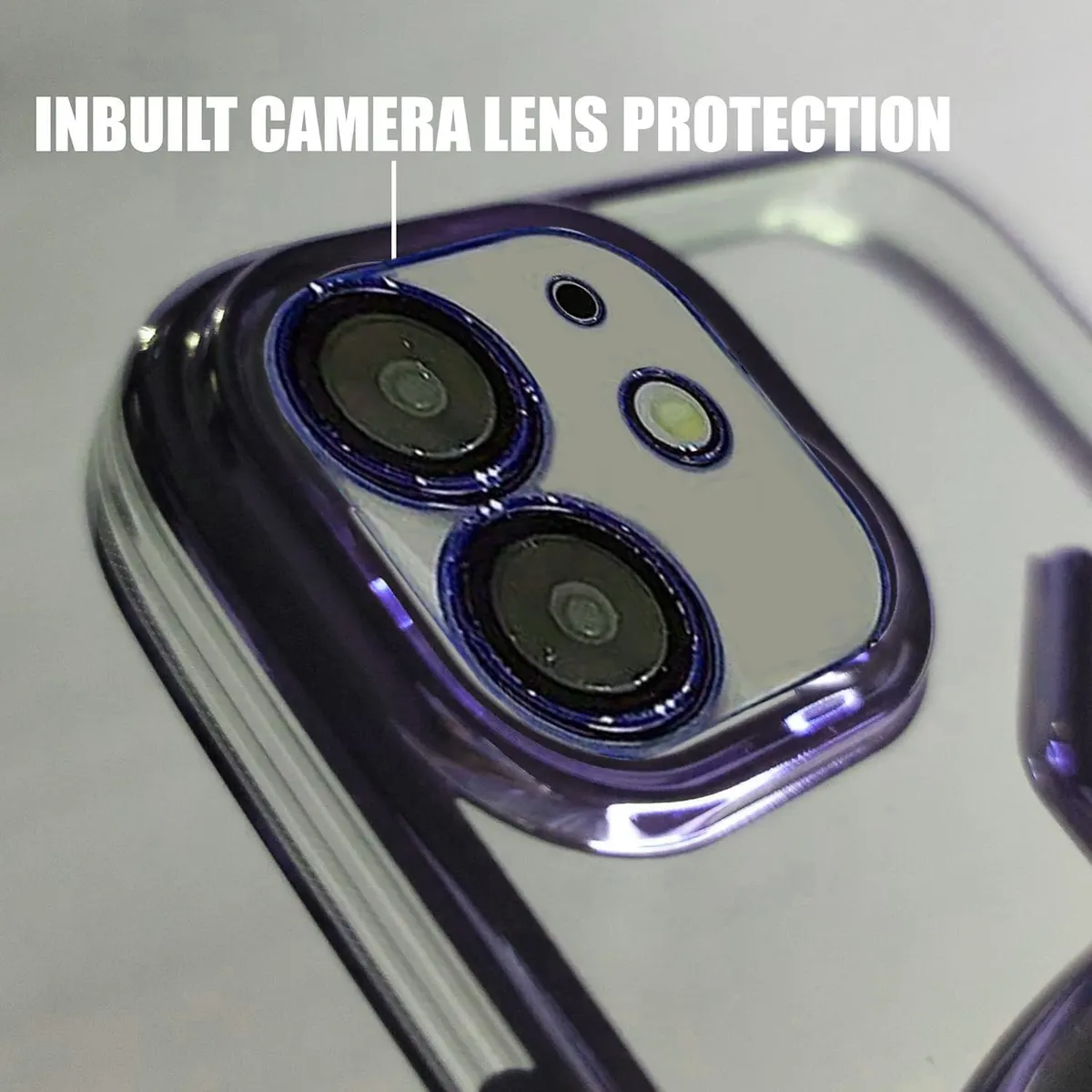 Micvir Back Cover for Apple iPhone 11 (Purple, Dual Protection, Silicon, Pack of: 1) — image 2 of 4