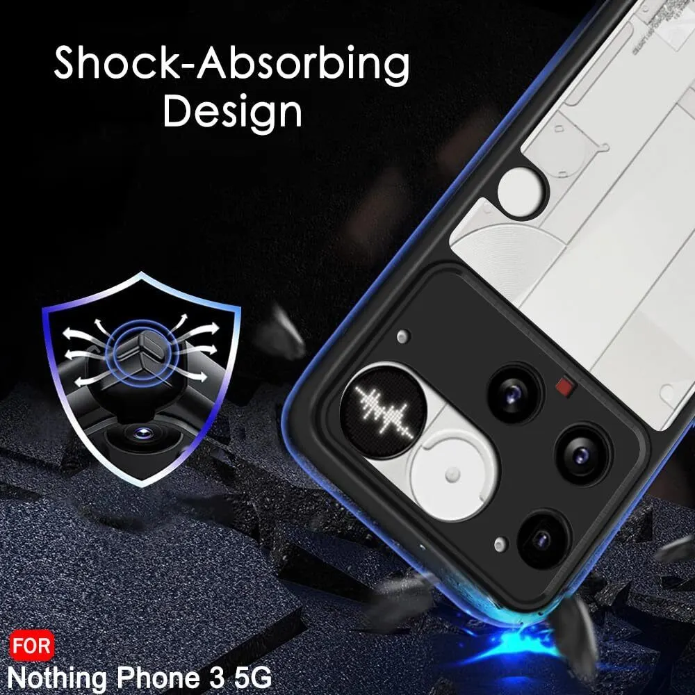 Micvir Back Cover for Nothing Phone 3 5G (Transparent, Black, Shock Proof, Plastic, Silicon, Pack of: 1) — image 5 of 5
