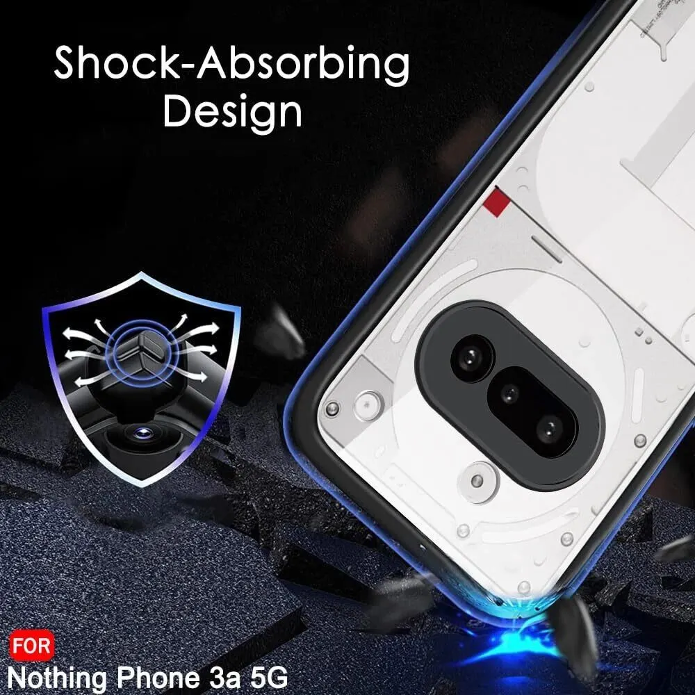 Micvir Back Cover for Nothing Phone (3a) (Transparent, Black, Shock Proof, Pack of: 1) — image 4 of 5