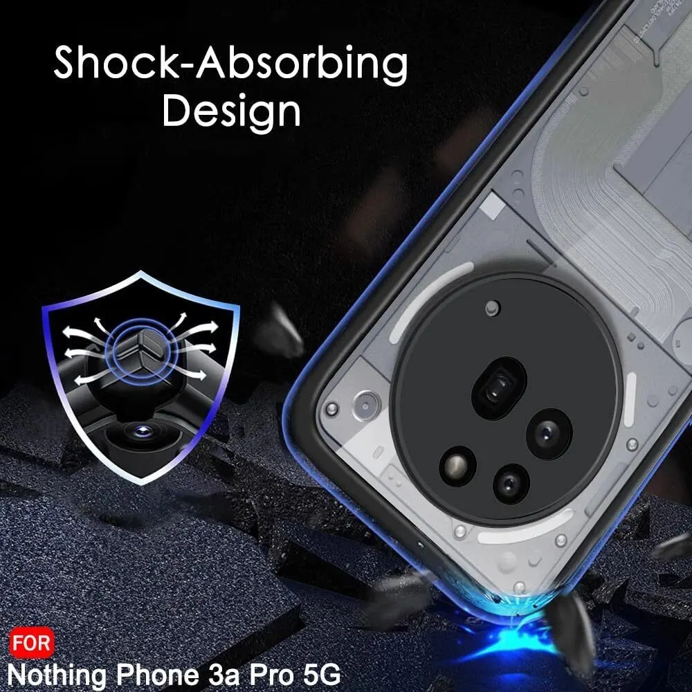 Micvir Back Cover for Nothing Phone (3a) Pro (Transparent, Black, Shock Proof, Pack of: 1) — image 4 of 5