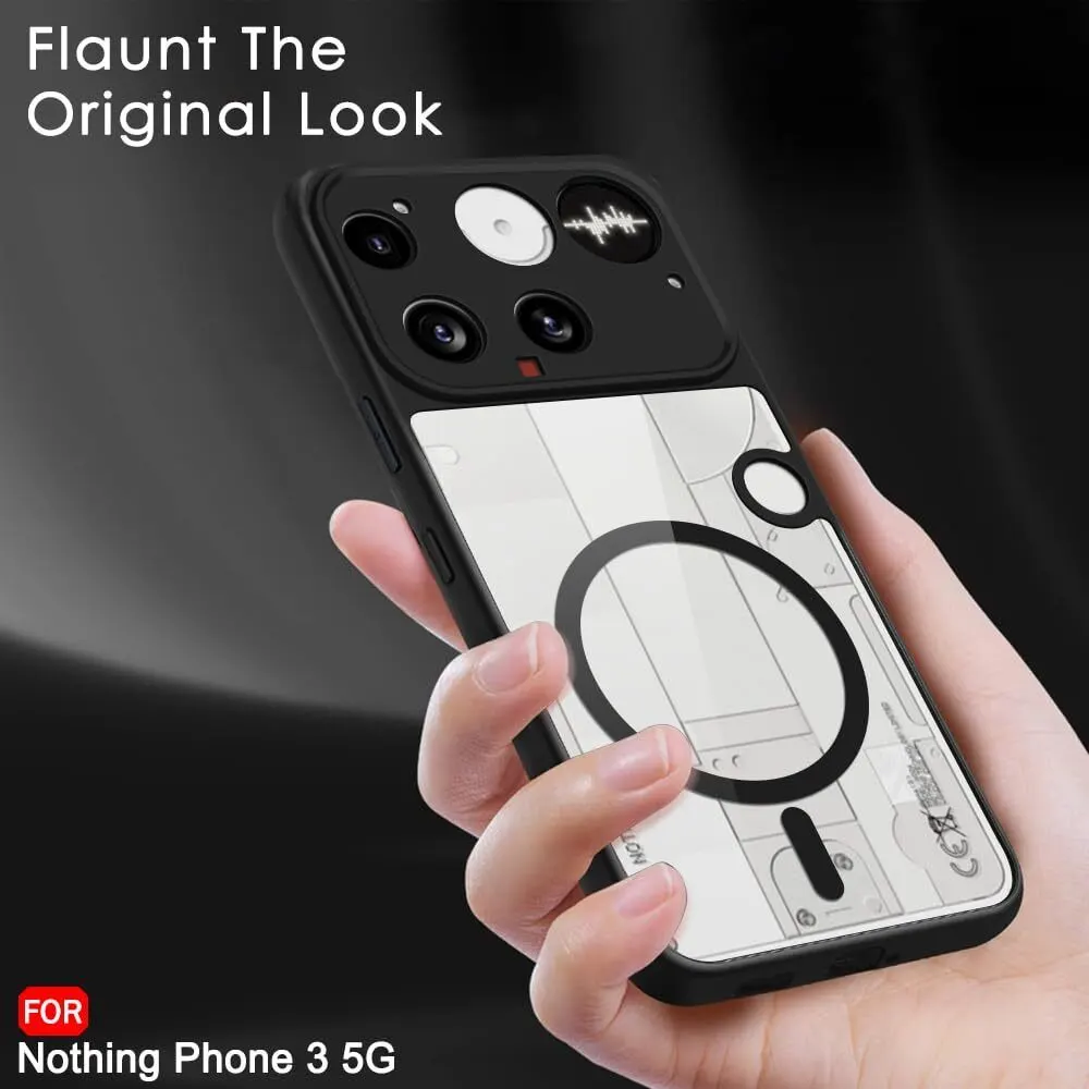 Micvir Back Cover for Nothing Phone 3 5G (Transparent, Black, Shock Proof, Plastic, Silicon, Pack of: 1) — image 5 of 5