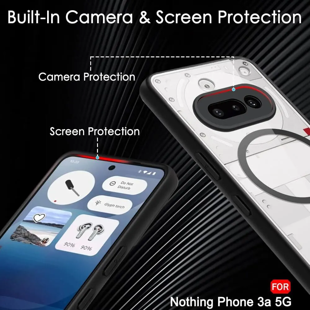 Micvir Back Cover for Nothing Phone (3a) (Transparent, Black, Shock Proof, Pack of: 1) — image 3 of 5