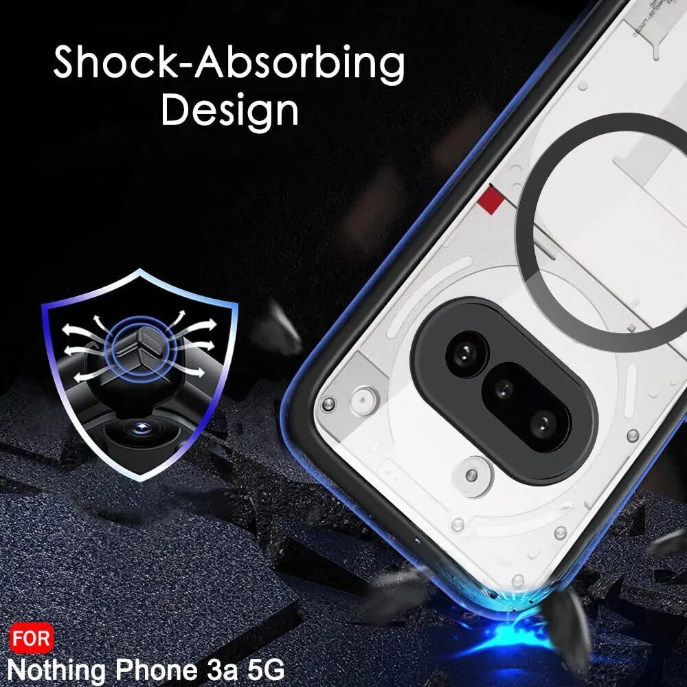 Micvir Back Cover for Nothing Phone (3a) (Transparent, Black, Shock Proof, Pack of: 1) — image 4 of 5