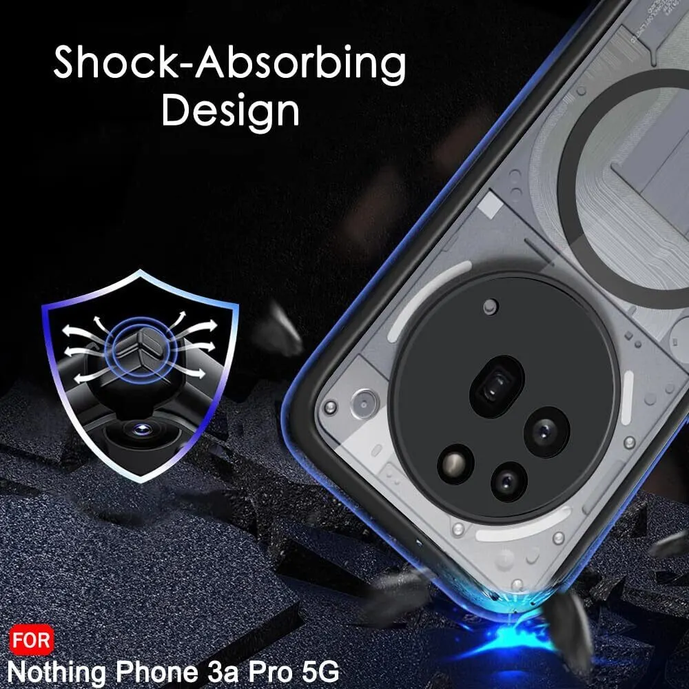 Micvir Back Cover for Nothing Phone (3a) Pro (Transparent, Black, Shock Proof, Pack of: 1) — image 4 of 5