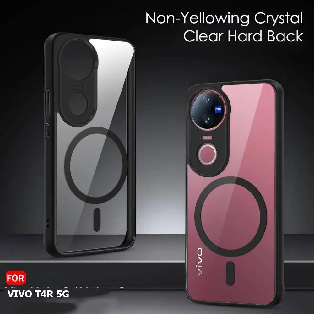 Micvir Back Cover for Vivo T4R 5G (Transparent, Black, Shock Proof, Pack of: 1) — image 2 of 5