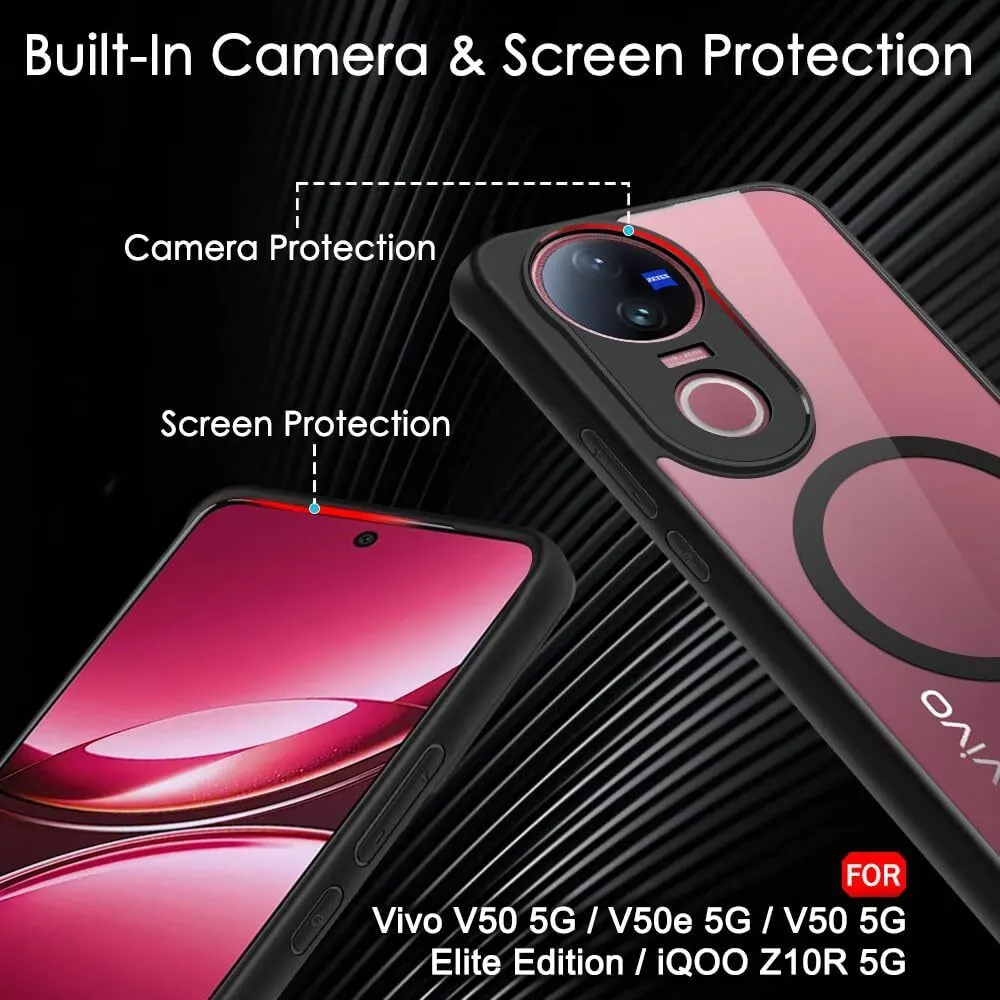 Micvir Back Cover for Vivo T4R 5G (Transparent, Black, Shock Proof, Pack of: 1) — image 3 of 5