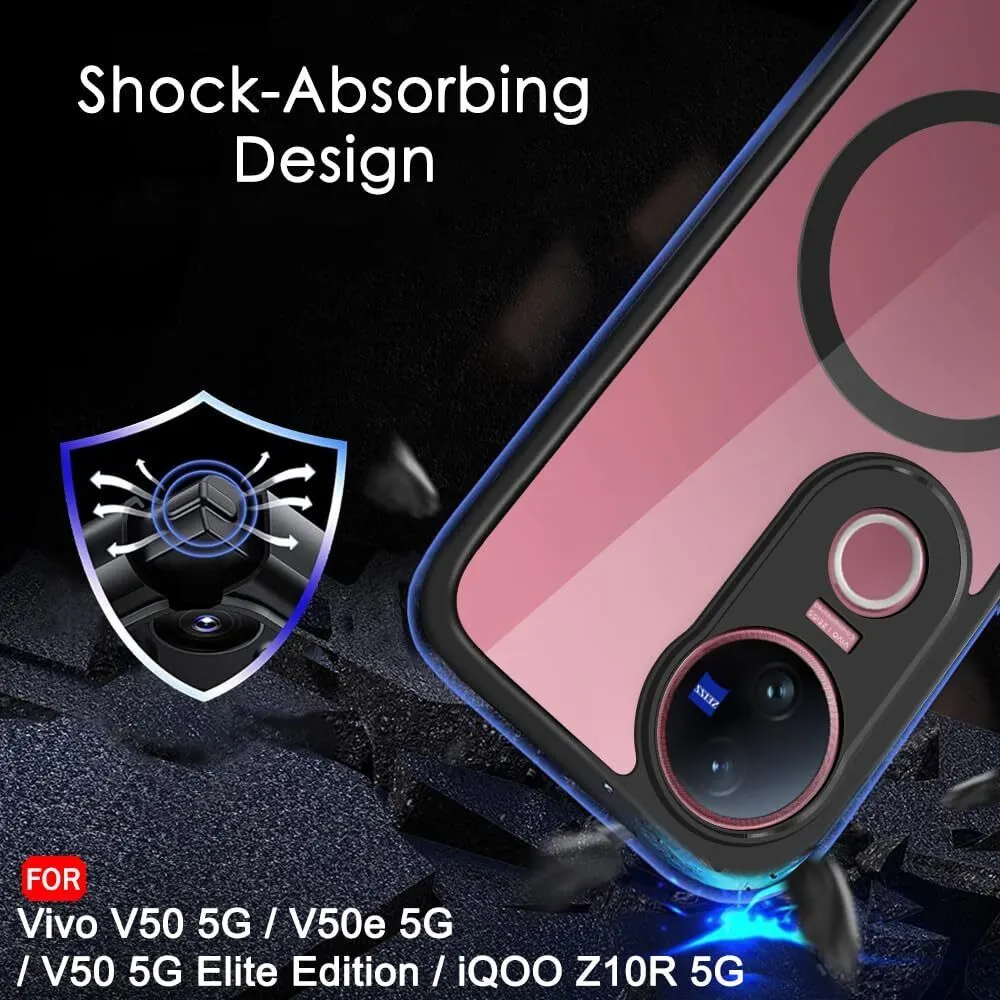 Micvir Back Cover for Vivo T4R 5G (Transparent, Black, Shock Proof, Pack of: 1) — image 4 of 5