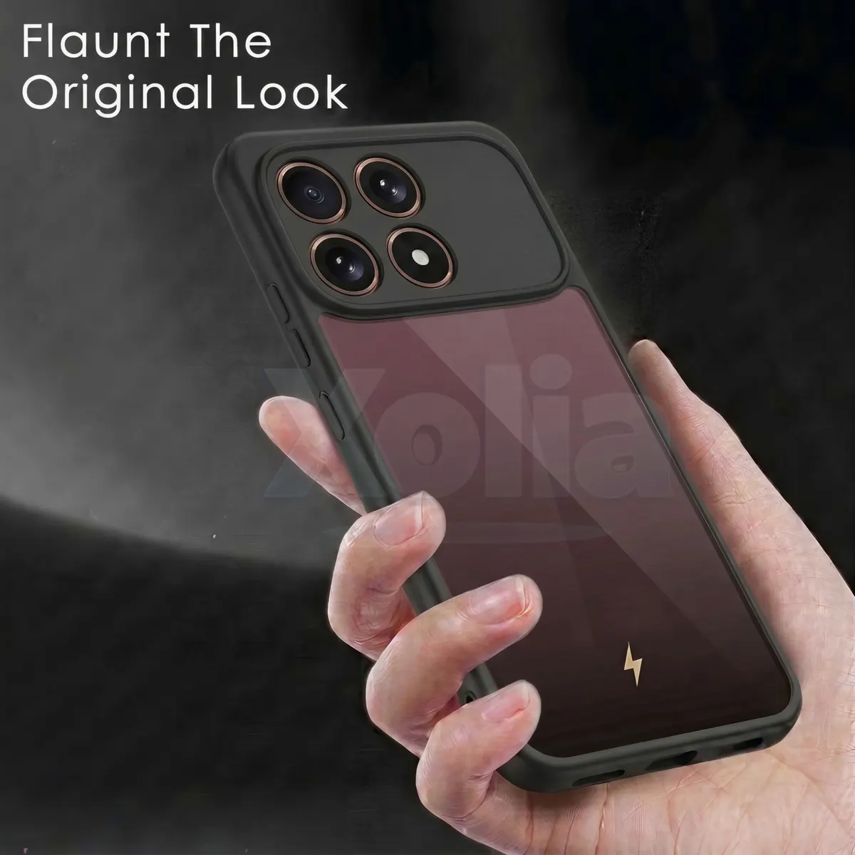 Xolia Back Cover for boltt ACE 5G (Transparent, Black, Shock Proof, Plastic, Silicon, Pack of: 1) — image 4 of 4