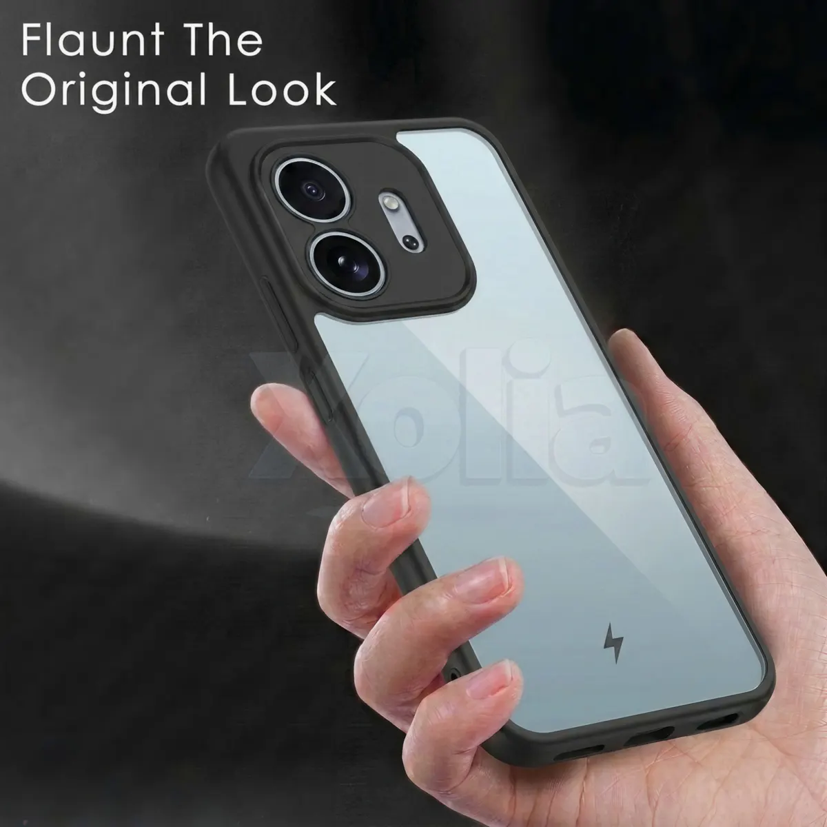 Xolia Back Cover for boltt EVO (Transparent, Black, Shock Proof, Plastic, Silicon, Pack of: 1) — image 4 of 4