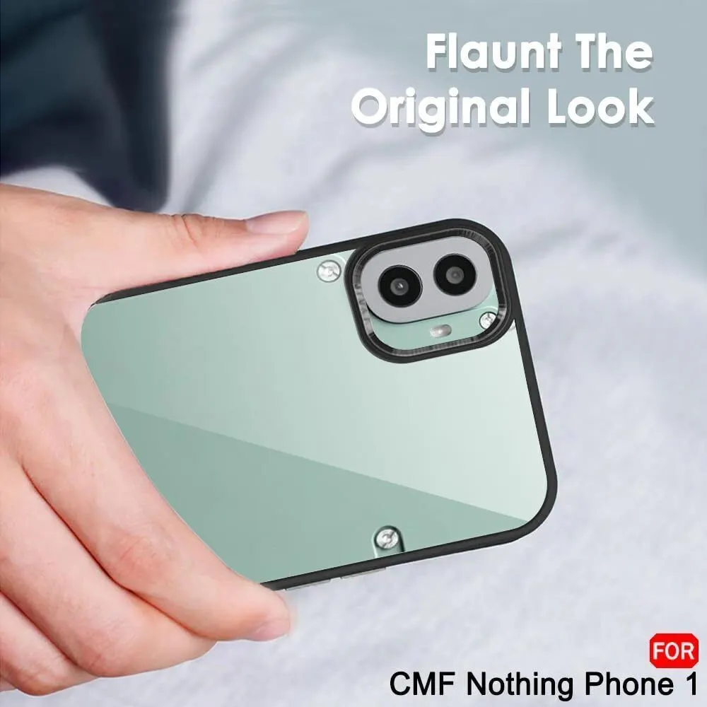Micvir Back Cover for CMF by Nothing Phone 1 (Transparent, Black, Shock Proof, Plastic, Silicon, Pack of: 1) — image 4 of 5
