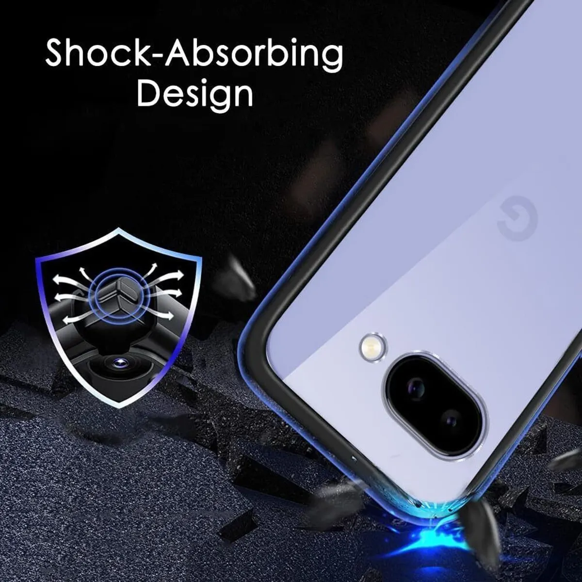 Xolia Back Cover for Google Pixel 10A (Transparent, Black, Shock Proof, Pack of: 1) — image 4 of 5