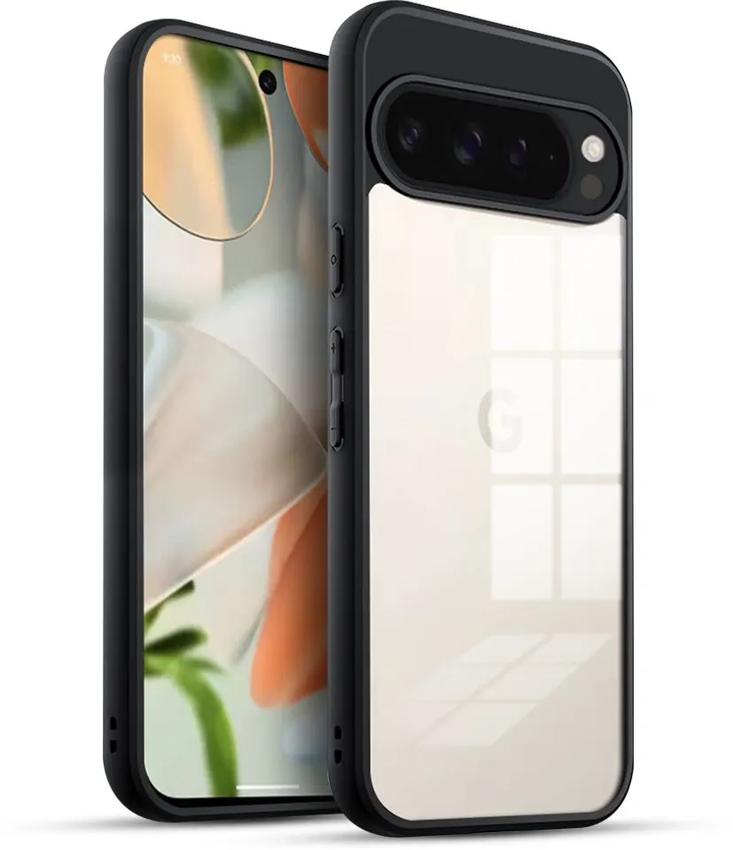 Micvir Back Cover for Google Pixel 10 Pro (Transparent, Black, Shock Proof, Pack of: 1)