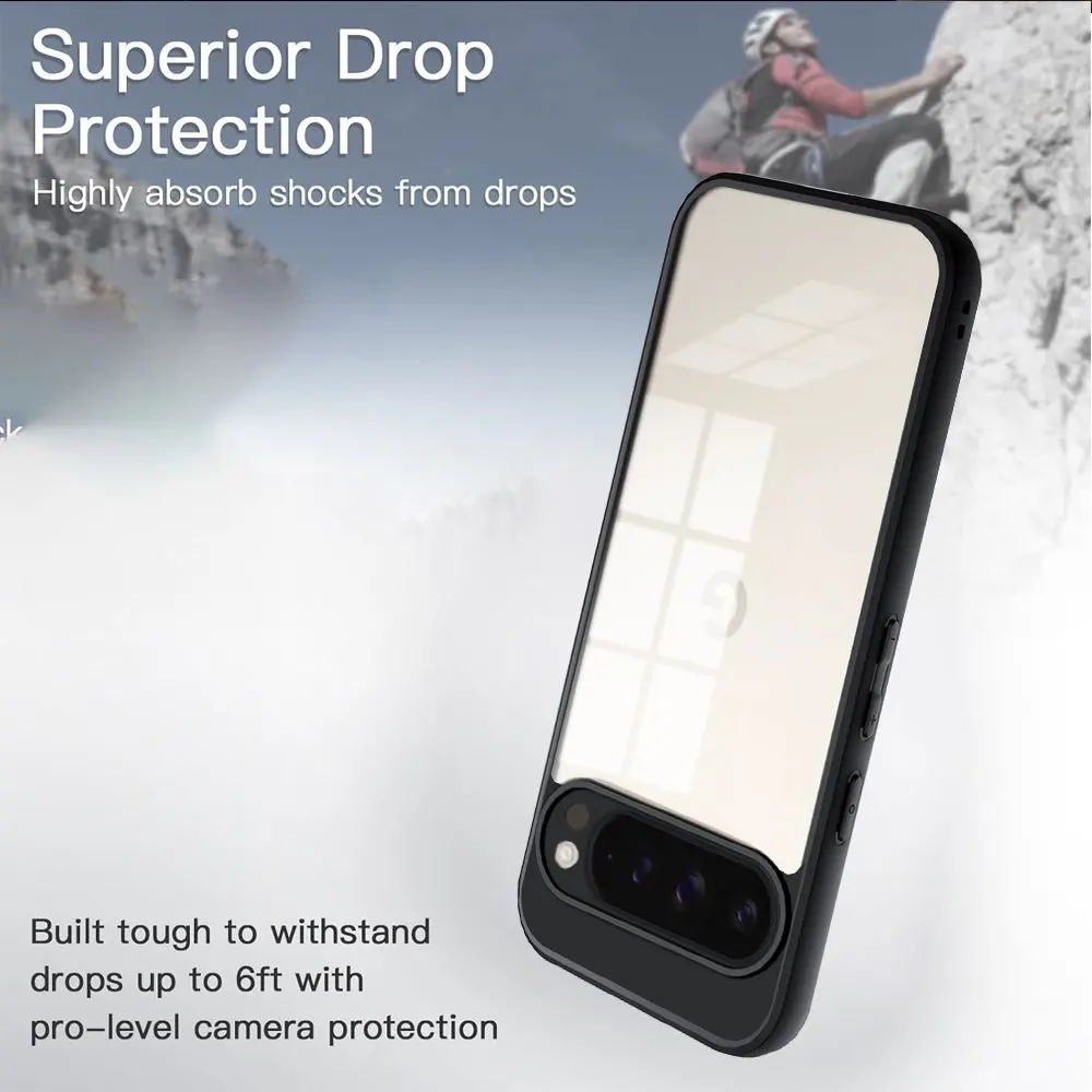 Micvir Back Cover for Google Pixel 10 Pro (Transparent, Black, Shock Proof, Pack of: 1) — image 3 of 5