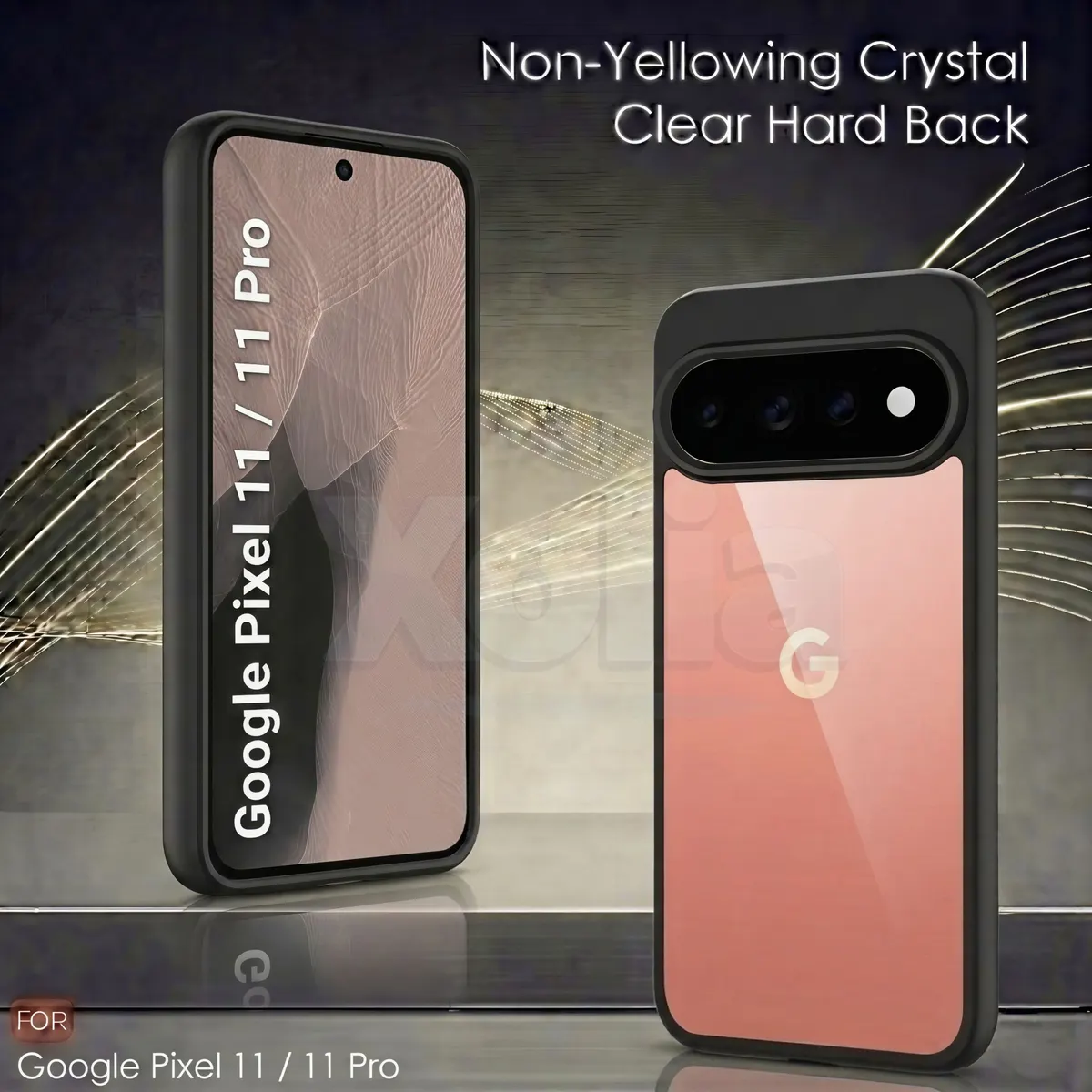 Xolia Back Cover for Google Pixel 11 (Transparent, Black, Shock Proof, Plastic, Silicon, Pack of: 1) — image 2 of 4