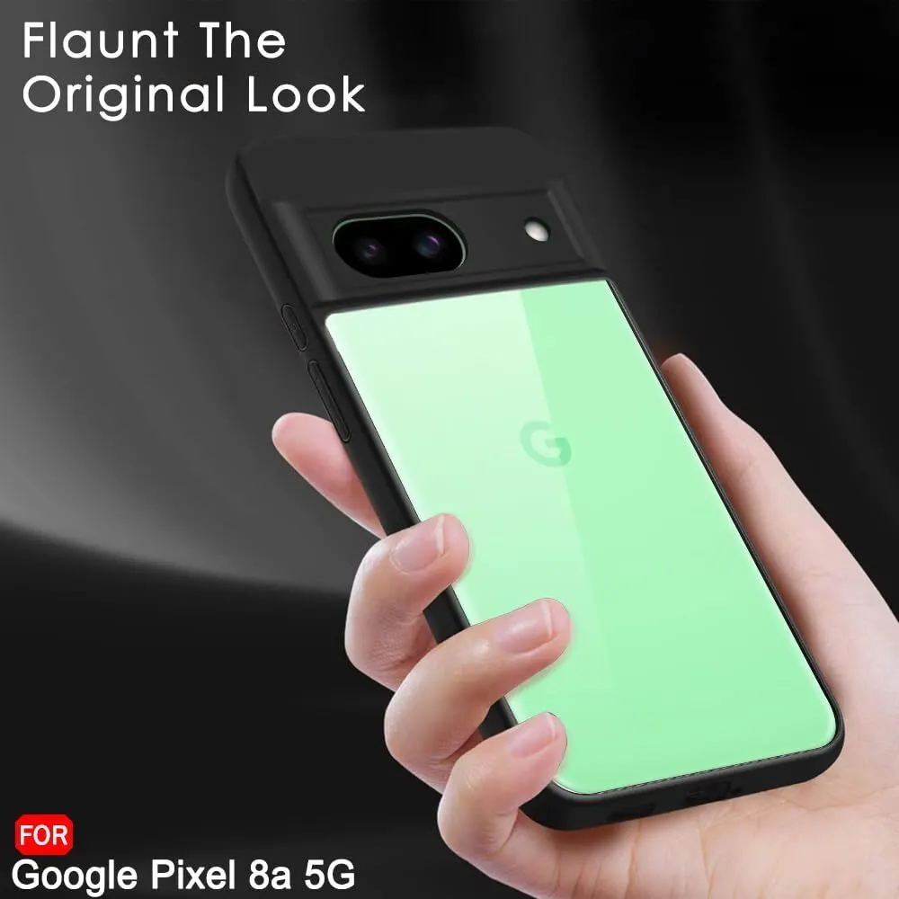 Micvir Back Cover for Google Pixel 8A (Transparent, Black, Shock Proof, Pack of: 1) — image 5 of 5