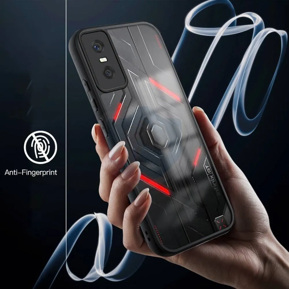 Micvir Back Cover for Infinix GT 30 5G+ (Transparent, Black, Shock Proof, Pack of: 1) — image 2 of 5