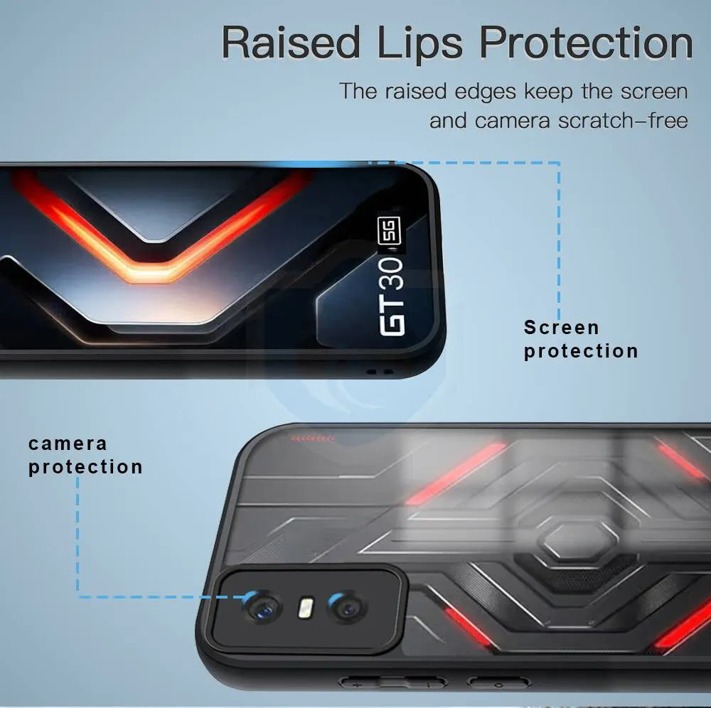 Micvir Back Cover for Infinix GT 30 5G+ (Transparent, Black, Shock Proof, Pack of: 1) — image 4 of 5
