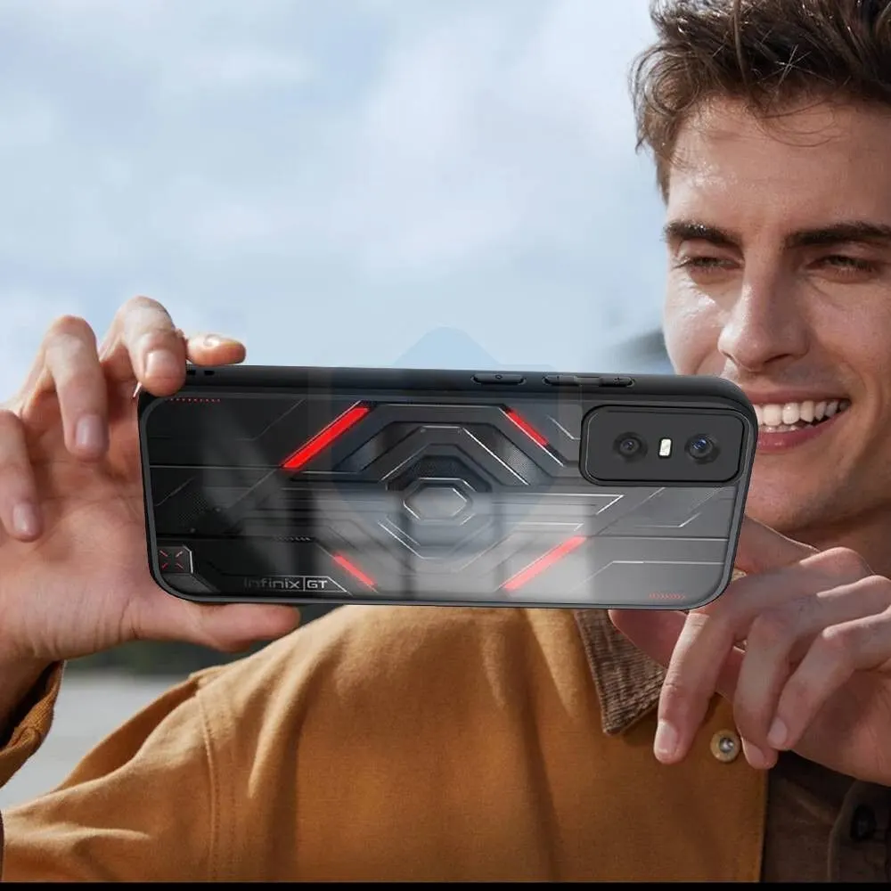 Micvir Back Cover for Infinix GT 30 5G+ (Transparent, Black, Shock Proof, Pack of: 1) — image 5 of 5