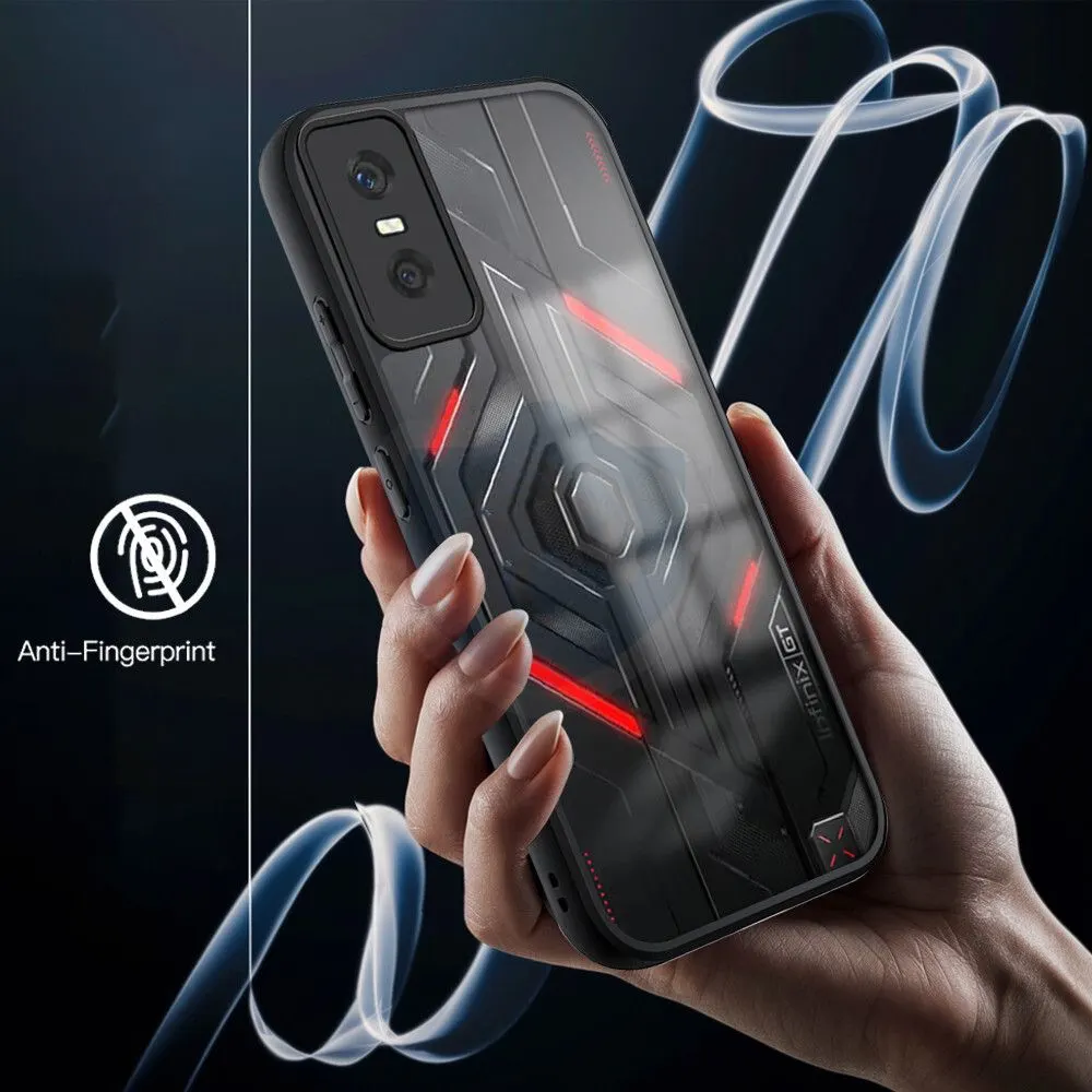 Micvir Back Cover for Infinix GT 30 Pro 5G (Transparent, Black, Shock Proof, Plastic, Silicon, Pack of: 1) — image 2 of 5