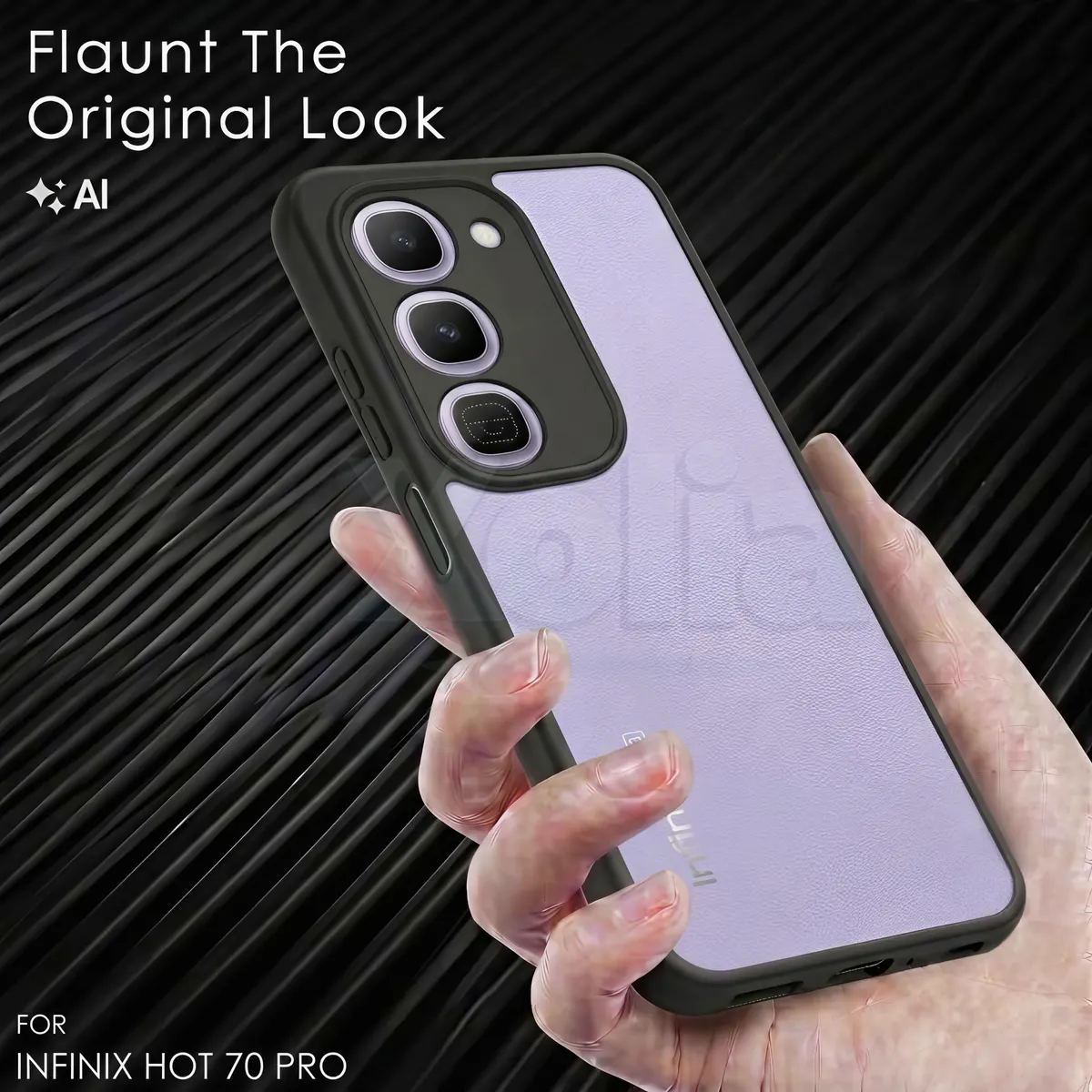 Xolia Back Cover for Infinix Hot 70 Pro 5G+ (Transparent, Black, Shock Proof, Plastic, Silicon, Pack of: 1) — image 4 of 4