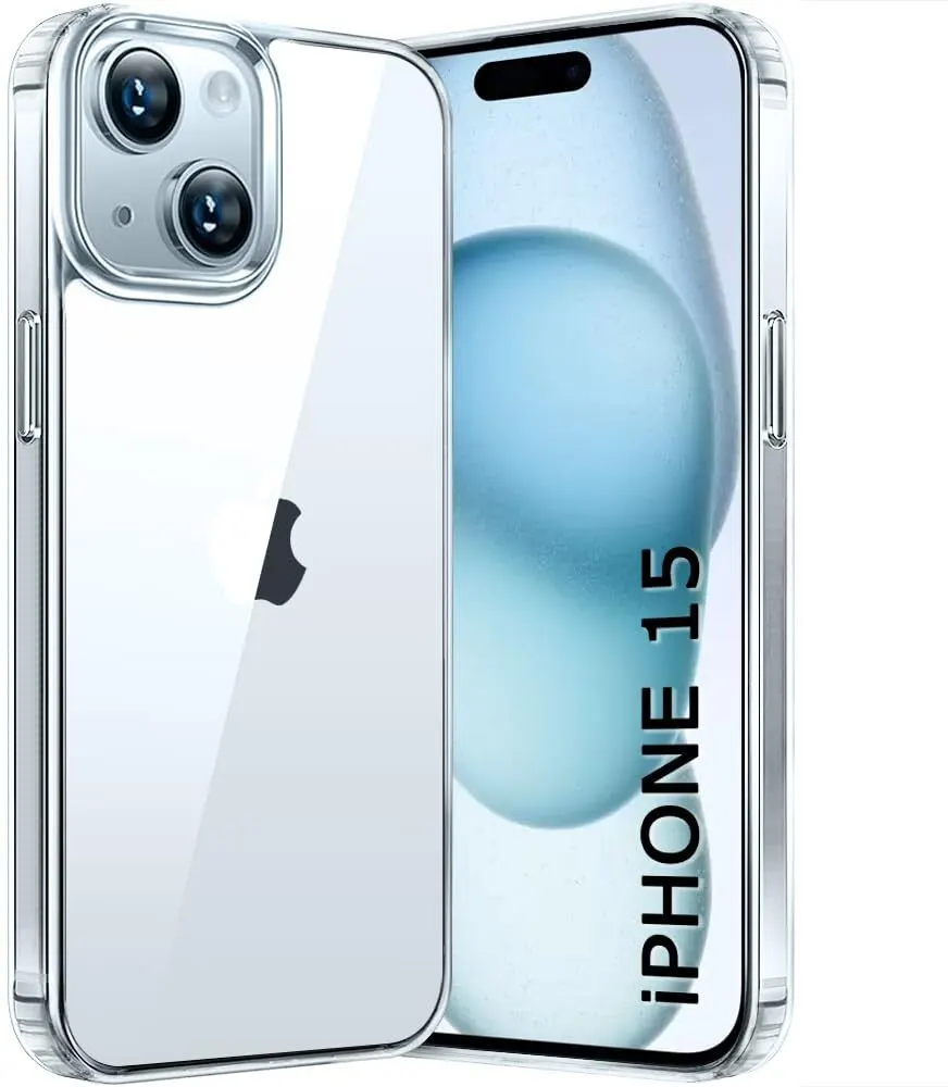 Micvir Back Cover for Apple iphone 15 (Transparent, Magsafe, Pack of: 1)